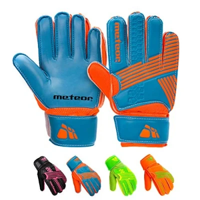 Afbeelding van meteor Voetbal keeperhandschoenen handschoenen voor kinderen jongens (#4, Blauw)