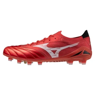 Afbeelding van Mizuno Morelia Neo IV Elite voetbalschoenen voor volwassenen, stevige grond, Rood Wit Zwart, 45 EU