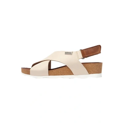 Afbeelding van Pikolinos AGUADULCE W3Z sleehaksandalen van leer, NATA., 40 EU
