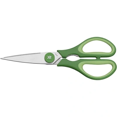 Afbeelding van WMF 1879204100 Touch Keukenschaar 2 delig groen, Ergonomisch ontwerp, Soft Hangrepen, Links en Rechtshandigen, Ultrafijne Gekartelde Rand, Praktische Extra&#039;s