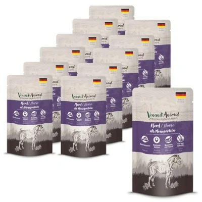 Afbeelding van Venandi Animal Premium Kattenvoer, paard als proteïne, natvoer, graanvrij en natuurlijk, 12 x 125 g (12 stuks)