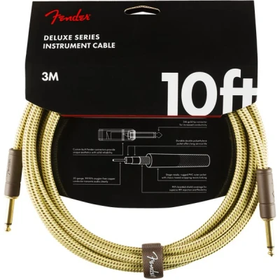 Afbeelding van Fender Deluxe Series Instrument Cable 3 meter Tweed