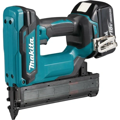 Afbeelding van Makita DFN350RTJ 18V Li ion accu mini brad tacker set (2x5.0Ah) in Mbox