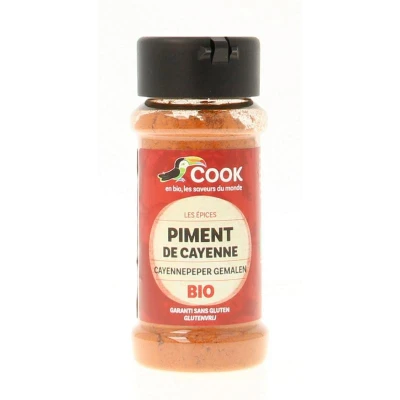 Afbeelding van Cook Cayennepeper Gemalen Bio, 40 gram