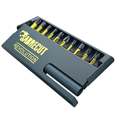Afbeelding van 11 x SabreCut SCRKB11MX professionele magnetische 32 mm Pz1 PZ2 PZ3 PH1 PH2 PH3 T20 T25 T30 T40 Pozi Pozidriv Phillips Torx slagbits en 60 bithouder in opbergdoos