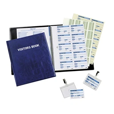 Afbeelding van Durable 146365 Visitors book 100, Engels, voor 100 badges 60 x 90 mm
