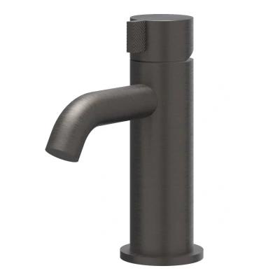 Afbeelding van IVY Tribe wastafelkraan S model Geborsteld carbon Black PVD