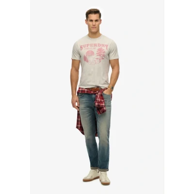 Afbeelding van Superdry Mannen Lo fi Outdoor Mono Relaxed T shirt Lichtgrijs Grootte: M
