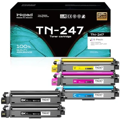 Afbeelding van iNKPAD TN243 TN247 CMYK compatibele toner voor Brother MFC L3750CDW TN243CMYK DCP L3550CDW L3510CDW L3770CDW L3710CW HL L3210CW L3230CDW TN 247BK 243