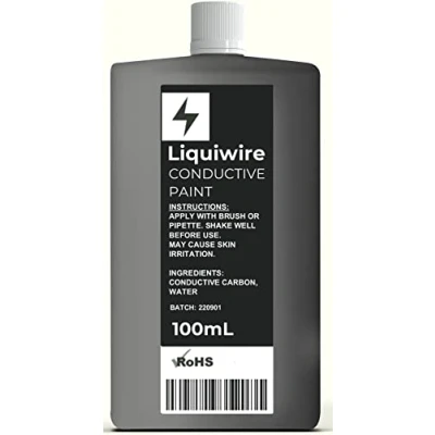 Afbeelding van Liquiwire™ — Elektrisch geleidende verf voor gitaarafscherming, PCB reparatie en doe het zelf toepassingen (100 mL)