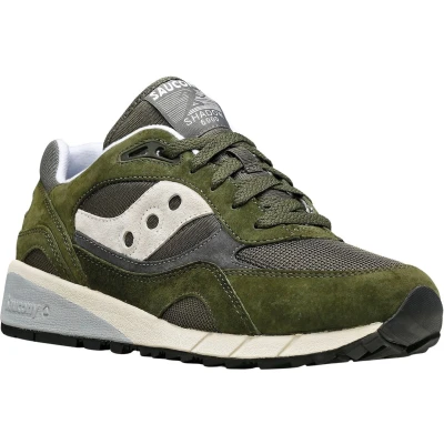 Afbeelding van Saucony Shadow 6000 Unisex Sneakers laag, Heren, Maat: 43, Green/gray Leer en textiel