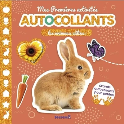 Afbeelding van Bébé touche à tout Mes premières activités autocollants Les animaux câlins Livre d&#039;activités avec Dès 3 ans