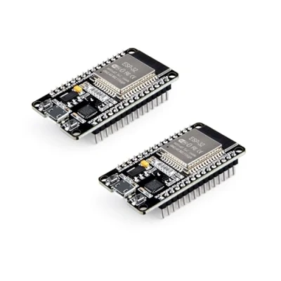 Afbeelding van ELEGOO 2 STKS ESP WROOM 32 Ontwikkelingsbord Micro USB, 2.4GHz Dual Mode WiFi+Bluetooth Core Microcontroller voor Arduino IDE, Ondersteuning AP/STA/AP+STA, CP2102 Chip