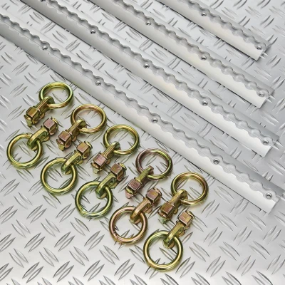Afbeelding van Datona Bindrails (4 Stuks) Voor Bedrijfswagens 150 Cm, Inclusief 10 Spanogen (150 x 5 1 cm)