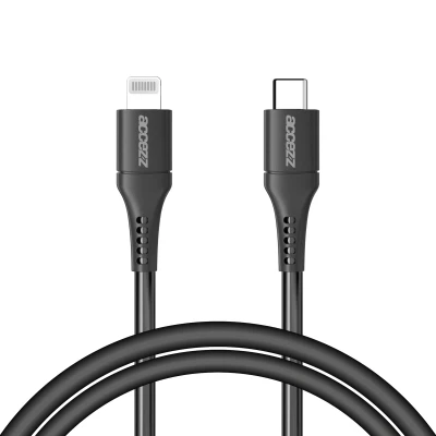 Afbeelding van USB C naar Lightning kabel 1 Meter van Accezz / Zwart