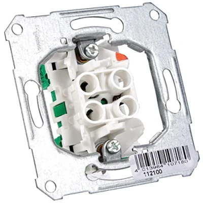 Afbeelding van Schneider Electric Elso 112100 inbouwknop inzetstuk 10 A 250 V AC, steekklem, inbouw voor van schakelaars, Made in Germany