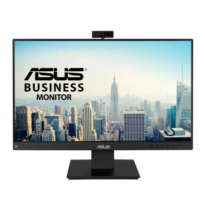 Afbeelding van ASUS BE24EQK 23,8 inch FHD pc monitor met roterende webcam 2 MP en microfoon IPS paneel 16:9 1920 x 1080 300 cd/m² 60 Hz 5 ms DP, HDMI, VGA blauw lichtfilter luidspreker, zwart