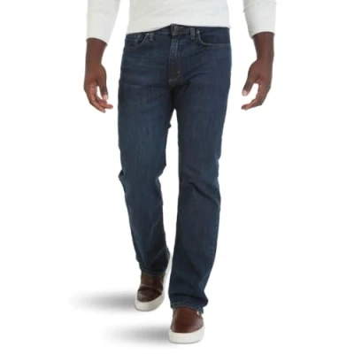 Afbeelding van Wrangler Authentics Heren Comfort Flex Taille Relaxed Fit Jean, Koolstof, 34W / 34L