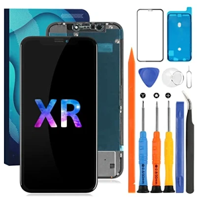 Afbeelding van Voor iPhone XR Screen Vervanging Lcd scherm Touchscreen Glas A1984 Digitizer Sensor Vergadering Kits (incell, Zwart)