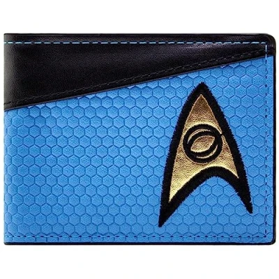 Afbeelding van USS Starfleet Emblem Voyage Wetenschapsuniform Portemonnee/Beurs Bi Fold Muntenvak &amp; Kaarthouder, Blauw