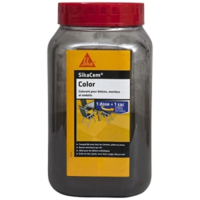 Afbeelding van Sikacem color s 700 gr, zwart, pot