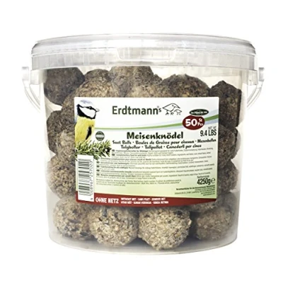 Afbeelding van Erdtmanns 50 Mezenbollen Zonder Net in een Emmer, per stuk verpakt (1 x 4250 gm)