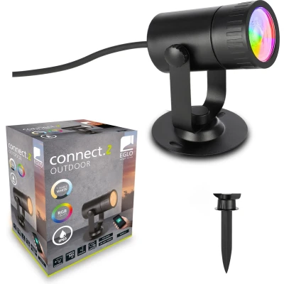 Afbeelding van EGLOÂ connect.zÂ Nema ZÂ SmartÂ GrondpinÂ BuitenÂ Â 12,5Â cmÂ ZwartÂ RGB