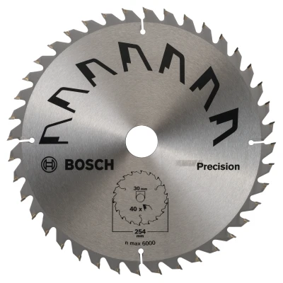 Afbeelding van Bosch Accessoires Cirkelzaagblad Precision 254X2X30 T40 (1) 2609256B59
