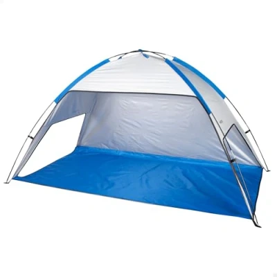 Afbeelding van AKTIVE 62321 Strandtent, 220 x 120 115 cm, 2 personen, UV50 bescherming, zilveren binnencoating, inclusief haringen, draagtas, waterdichte tent, vistent