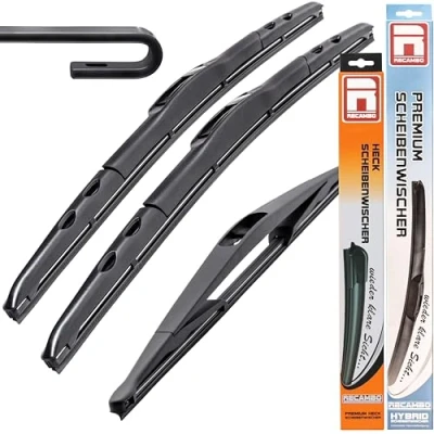 Afbeelding van HYBRID ruitenwissers FLEX AERO compatibel met Opel Corsa C BJ 2000 2006 400 mm 450 500 premium kwaliteit ruitenwisserset RECAMBO
