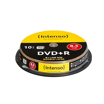 Afbeelding van 1x10 Intenso DVDR 8.5GB 8x Speed. dubbel laags Cakebox