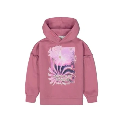 Afbeelding van Garcia hoodie met printopdruk roze