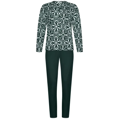 Afbeelding van Duurzame pyjama elegante print Groen Maat 50