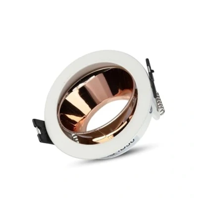 Afbeelding van V tac Inbouwpsot Vt 872 7,9 Cm Gu10 Aluminium Wit/roségoud