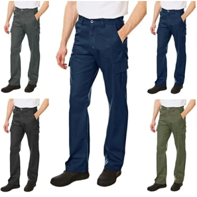 Afbeelding van Lee Cooper Heren 205 vrachtwagen multipocket vrachtwerk en werkkleding broek, marineblauw, 32 inch taille normale pijpen