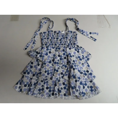 Afbeelding van Tuniek Meisjes Wit / blauw bollen 5 jaar 110
