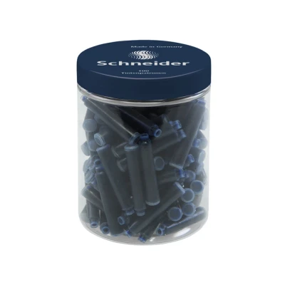 Afbeelding van Schneider inktpatronen 100 stuks donkerblauw S 6823