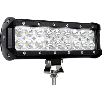 Afbeelding van LED light BAR 9&quot; 54W (18x3W Osram) schijnwerper 12V &amp; 24V combo offroad 6000K IP67