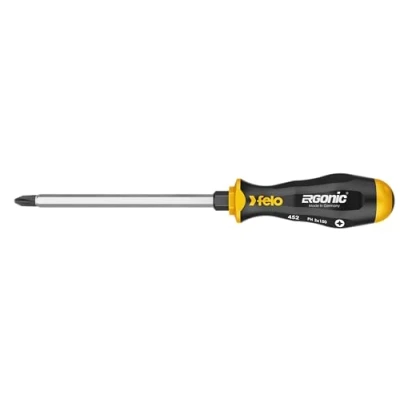 Afbeelding van Felo, Schroevendraaiers, Ergonic kruiskopschroevendraaier PH 1 80 voor slagschroevendraaier