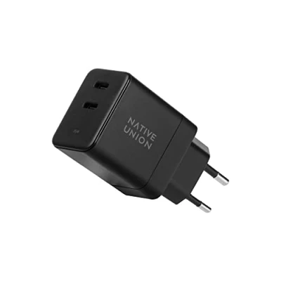 Afbeelding van Native Union Fast GaN oplader PD 35W Ultra compacte Power Delivery compatibele USB C tot voor MacBook Air, iPads, iPhones en meer (Zwart)