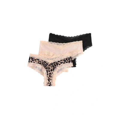 Afbeelding van Lindex LOW MATERNITY 3PACK Slip, Dames, Maat: 36/38, Light brown