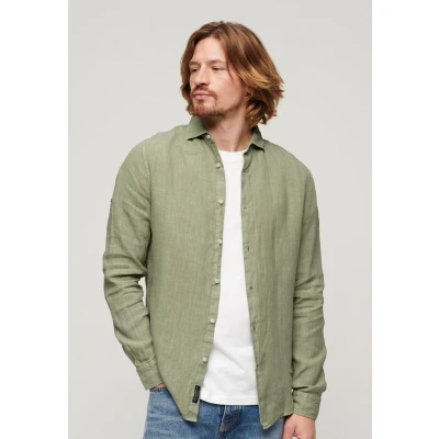 Afbeelding van Superdry LONG Sleeve Overhemd, Heren, Maat: Small, Greenstone