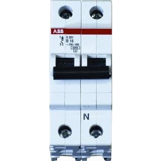 Afbeelding van ABB S201M B16NA INSTAUT 1PN 16A B KAR