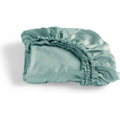 Afbeelding van Hoeslaken Cinderella Sundays Mineral Green (Satijn) 100 x 210 cm