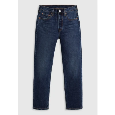 Afbeelding van Levi&#039;s 501 CROP Straight leg jeans, Dames, Maat: 24x26, Dark blue denim