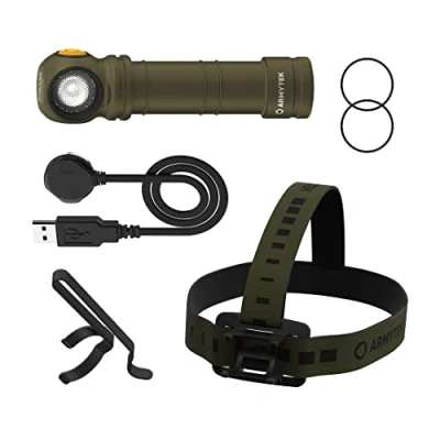 Afbeelding van ArmyTek Wizard C2 Pro Max Olive White Zaklamp werkt op een accu LED Met riemclip, holster 4000 lm 149 g