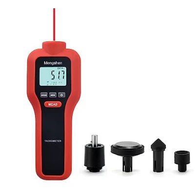 Afbeelding van Mengshen Digitale snelheidsmeter, 2 in 1 contactloos &amp; contact toerentalmeting toerenteller