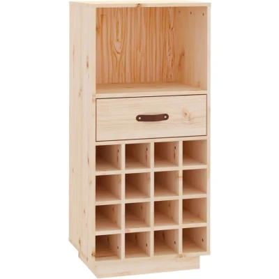 Afbeelding van vidaXL Wijnkast 45x34x100 cm massief grenenhout