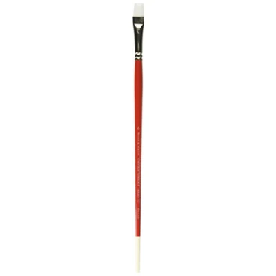 Afbeelding van Winsor &amp; Newton 5418006 University kunstenaarspenseel voor olieverf, acrylverf en aquarelverf Plat penseel Nr. 6 lange Steel,