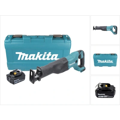 Afbeelding van Makita DJR 186 T1K accu Reciprozaag 18 V + 1x 5.0 Ah koffer zonder oplader